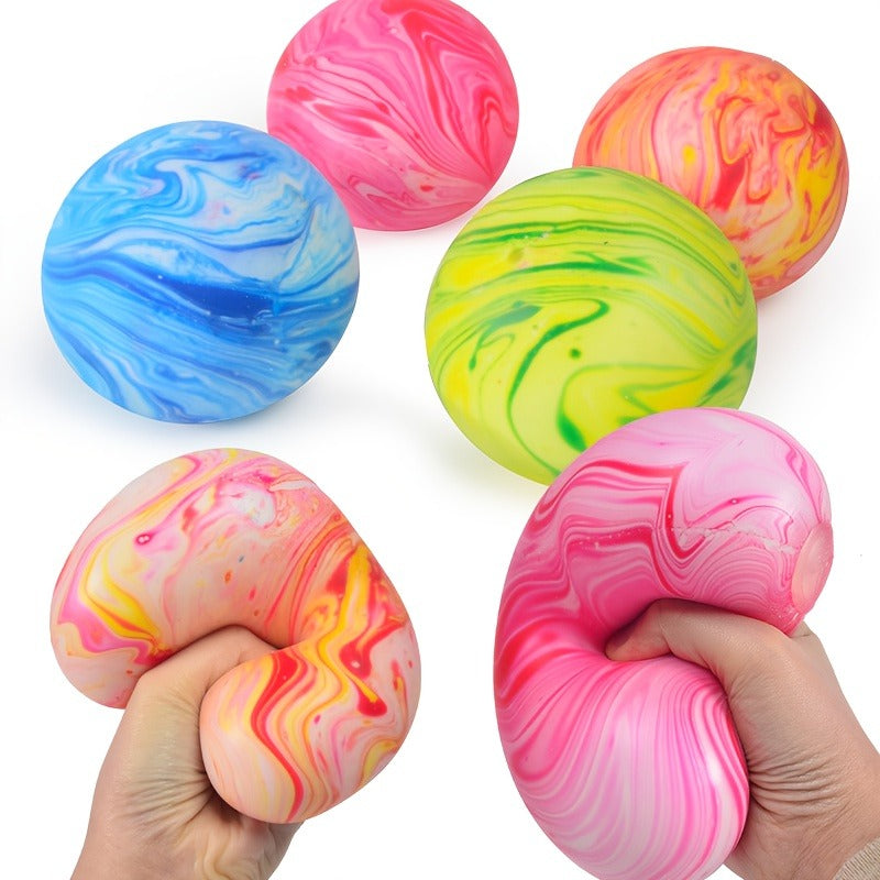 Enormous Colorful Squeeze Ball Toy Made of PE Material, Soft And Slow-Rebounding, Is a Fun Sensory Toy. It Makes an Excellent Gift for Classmates, Birthdays, Holidays, And Classroom Prizes, And Is The Best Toy for Relieving Anxiety