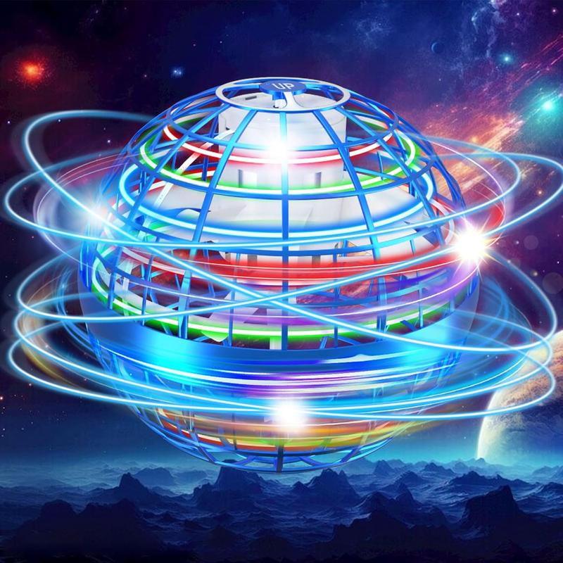 Galaxy Anti-Gravity Boomerang Ball Hover Orb LED Fly Spinners for All Ages Cool Indoor Outdoor Toys for 6-12 Year Olds & Teens Safe Durable Parent Child Flying Ball， gift choices, party toys, cool gifts, family fun, Christmas gifts
