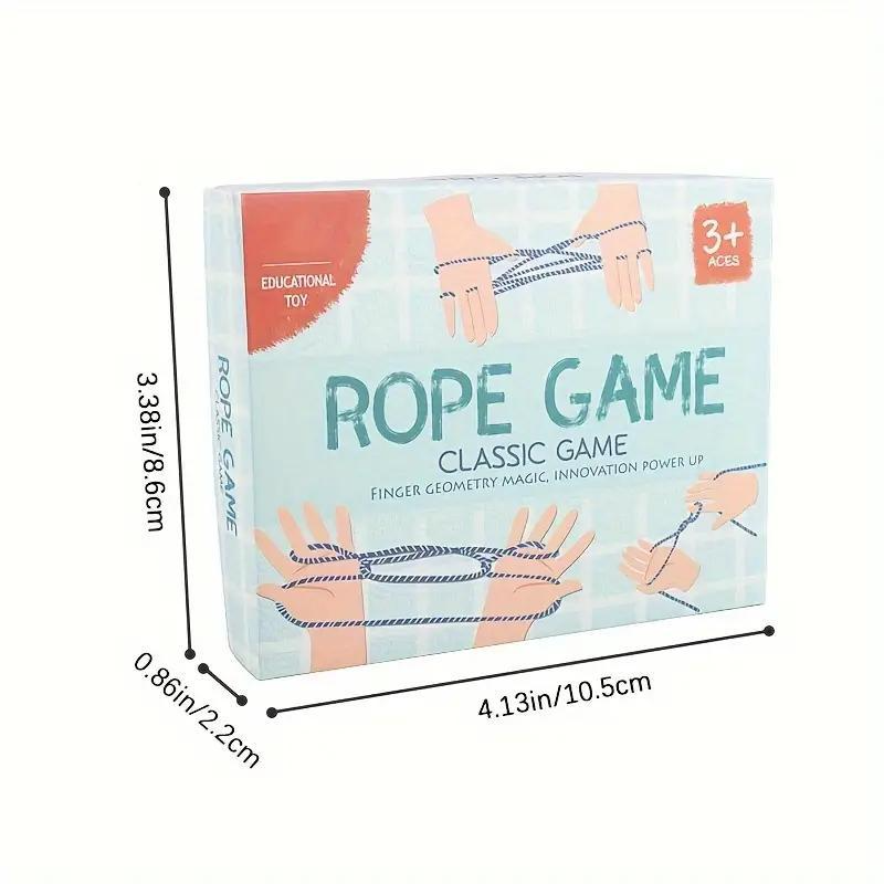 Classical Rope Game, 11pcs/set Interactive Educational Rope Toy, Handheld Rope Game  Toy for Adults & Teens, Fun Gift for Family