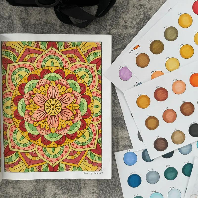 Color By Number For Adults:75 Beautiful Pictures Designed For Fun, Adult Relaxation & Stress Relief Coloring For Hours On End