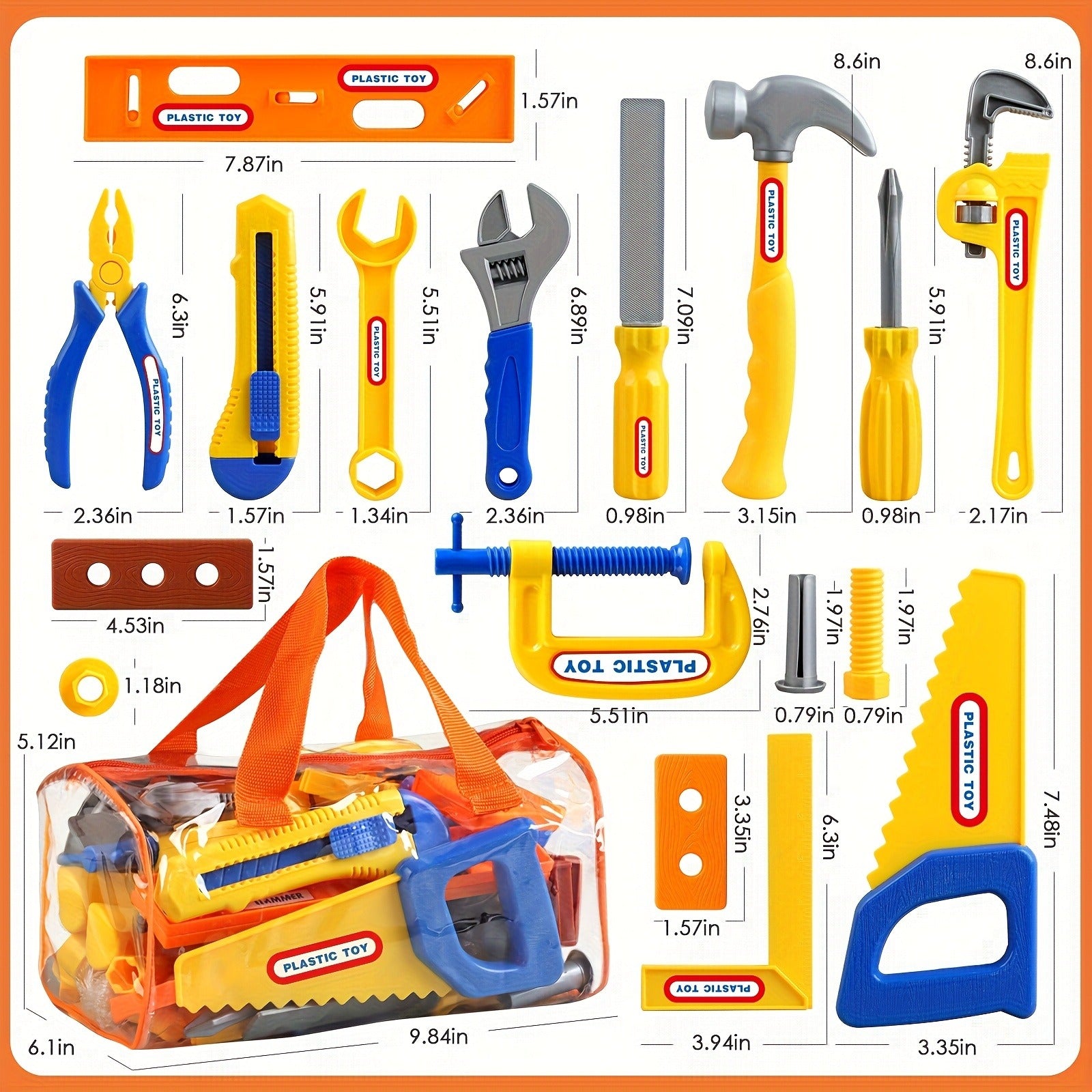 10/20/30pcs Toy Tool Box Set | Screwdriver, Simulation Tools for Boys and Girls, Interactive Play at Home, Birthday Gift