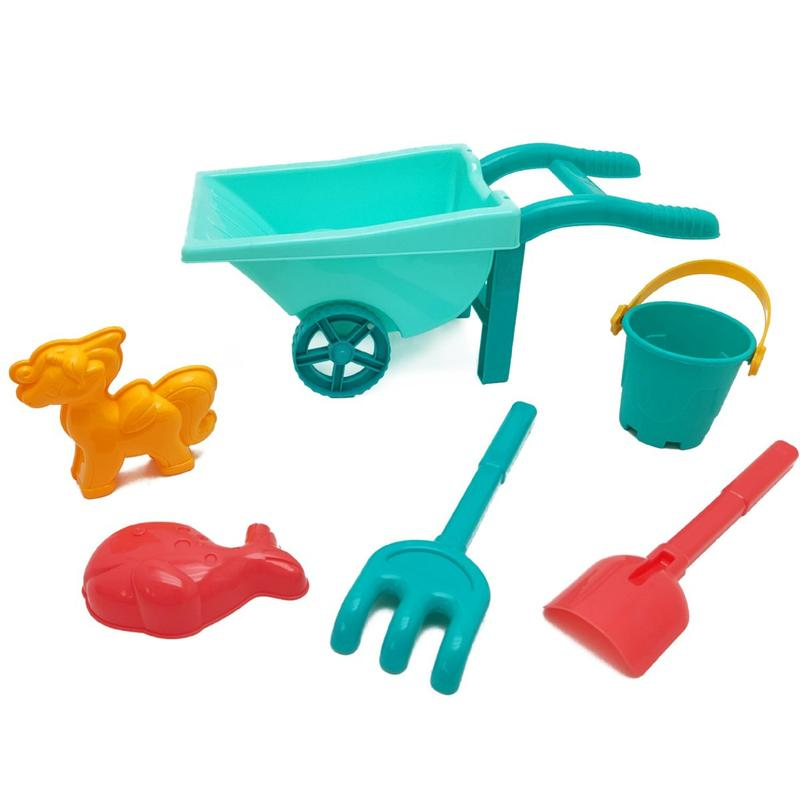 Beach Toy Set With Bucket, Hourglass, Shovel, Rake And Molds For Kids Outdoor Play In Beach, Park And Sandbox, Safe Eco-friendly Plastic, Burr-free Surface, Multi-play Modes To Stimulate Creativity