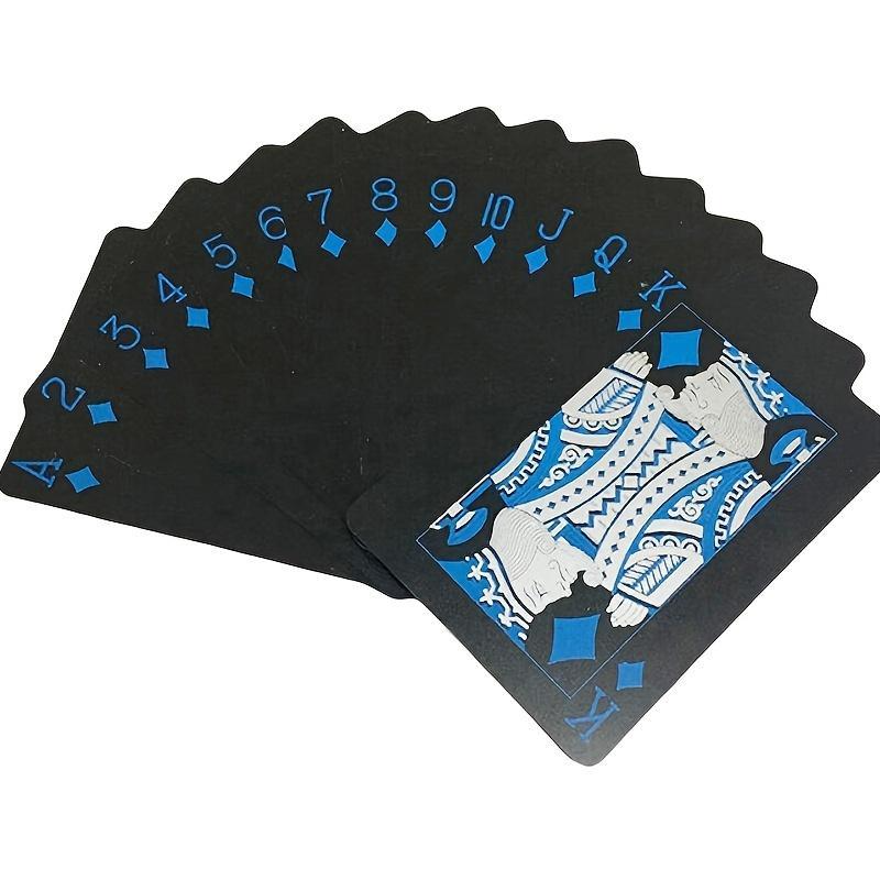 Playing Cards, 1 Box Waterproof PVC Material Poker Card, Party Entertainment Standard Poker Card Design for Party Holiday Game Props
