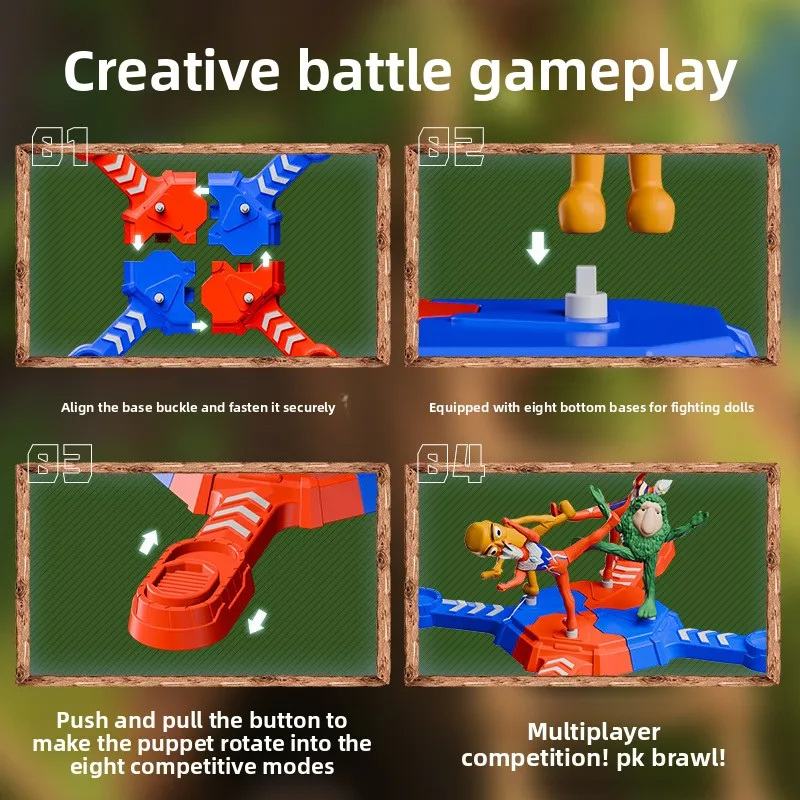 New Wooden Stick Multiplayer Battle Toy Gift Parent Child Interaction Party Games Arena Competition Christmas Gift