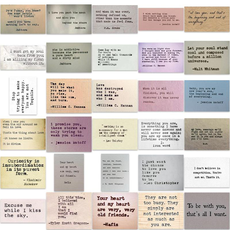 Retro Typewriter Style Motivational Quotes Sticker, 60pcs/set Inspirational Vintage Journaling Sticker, Famous Words Scrapbook Sticker for Planner Bullet Journal Laptops