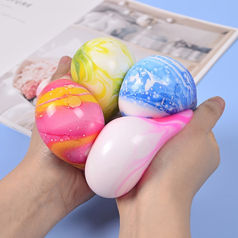 Enormous Colorful Squeeze Ball Toy Made of PE Material, Soft And Slow-Rebounding, Is a Fun Sensory Toy. It Makes an Excellent Gift for Classmates, Birthdays, Holidays, And Classroom Prizes, And Is The Best Toy for Relieving Anxiety