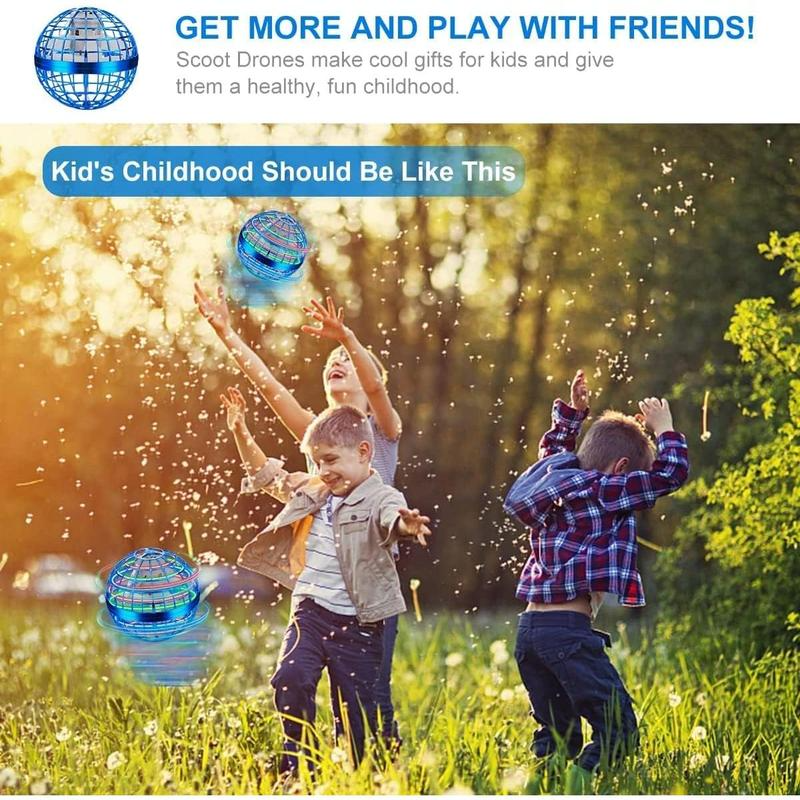 Galaxy Anti-Gravity Boomerang Ball Hover Orb LED Fly Spinners for All Ages Cool Indoor Outdoor Toys for 6-12 Year Olds & Teens Safe Durable Parent Child Flying Ball， gift choices, party toys, cool gifts, family fun, Christmas gifts