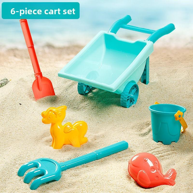 Beach Toy Set With Bucket, Hourglass, Shovel, Rake And Molds For Kids Outdoor Play In Beach, Park And Sandbox, Safe Eco-friendly Plastic, Burr-free Surface, Multi-play Modes To Stimulate Creativity