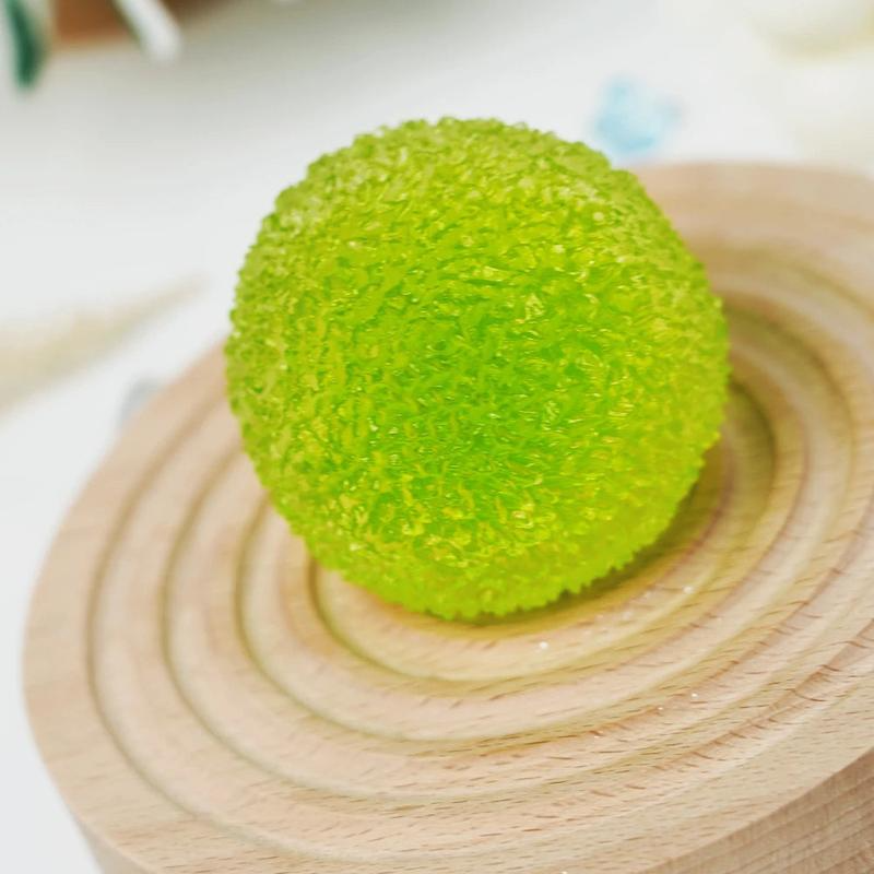 Handcrafted Crystal Mochi Ball Squishy Toy Handmade TPR Soft Stress Relief Fidget Sensory Grippie Set for Relaxation and Gift Giving